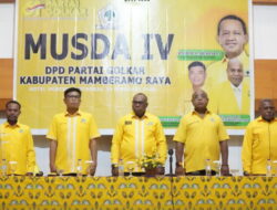 Melyanus Transyan Tekankan Soliditas pada Pembukaan Musda IV Golkar Mamberamo Raya
