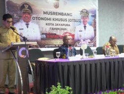 Buka Musrenbang, Plt Sekot Jayapura Muchlis Karim Tegaskan Dana Otsus Harus Tepat Sasaran