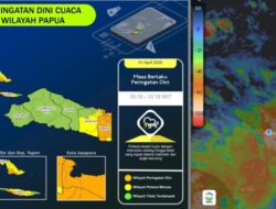 BMKG Jayapura Keluarkan Peringatan Dini Cuaca Ekstrem di Sejumlah Wilayah Papua