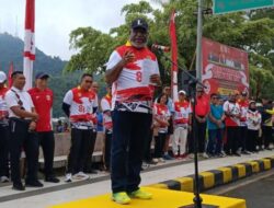Ribuan Warga Hadiri Pencanangan HUT RI di Jayapura, Pasar Terapung Jadi Daya Tarik