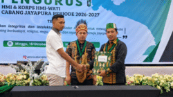 Jailani Maswatu Resmi Pimpin HMI Jayapura, Siap Bersinergi Bangun Papua